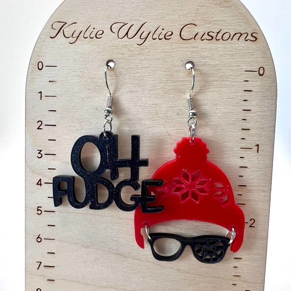 Ralphie Earrings - A Christmas Story Accessories - Oh Fudge Earrings - Christmas - Picture 10 of 10